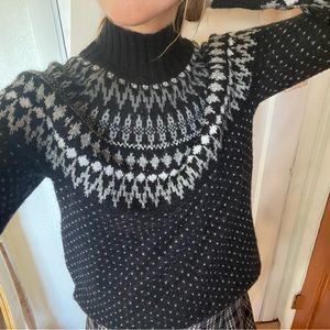 Wool fair isle sweater